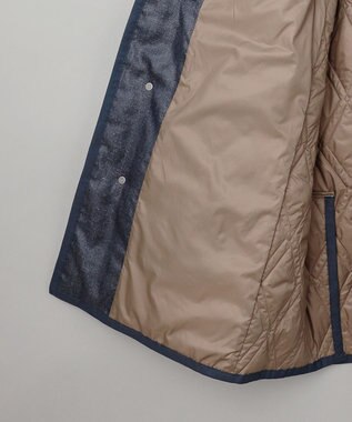 GOTAIRIKU 【仕事で着用可】ブライトシャンブレー キルティング ドレスダウン ネイビー系8