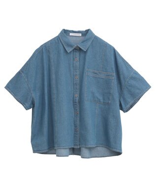Green Parks ライトデニム５分袖シャツ Indigo