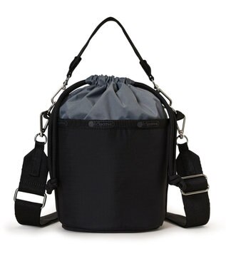 LeSportsac SM DRAWSTRING BUCKET/リサイクルドブラックJP リサイクルドブラックJP