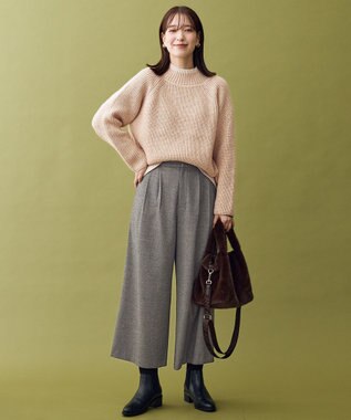 ANY L 【5色展開】バイカラーMIXニット ベージュMIX