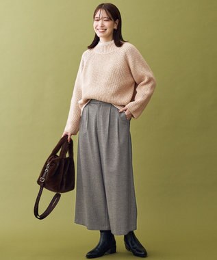 ANY L 【5色展開】バイカラーMIXニット ベージュMIX