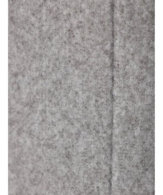 earth music&ecology Ｖネックノーカラーコート Gray Mixture