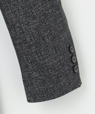 JOSEPH ABBOUD 【キングサイズ・ストレッチ】フランネルジャージ ジャケット ブラック系