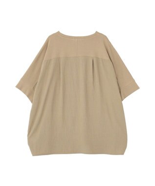 AMERICAN HOLIC 異素材コクーンプルオーバー Mocha