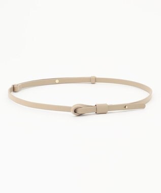 自由区 ノットバックル ベルト ベージュ系