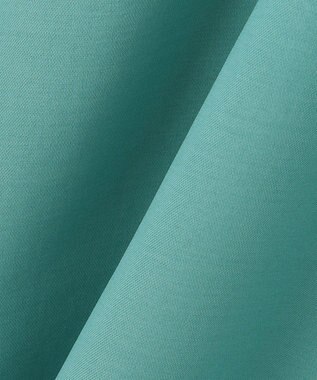 ANY 【洗える】バンドカラーとろみ ワンピース ターコイズ