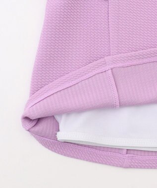 ANY KIDS 【UVカット】2WAYショルダーセパレート水着 ラベンダー×ラベンダーチェック