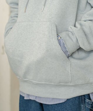 WEGO 【ユニセックス着用ITEM/MLXLサイズ展開/新色追加/裏起毛】スウェットプルパーカー 杢グレー