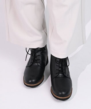 Pointer 本革レースアップブーツ ブラック