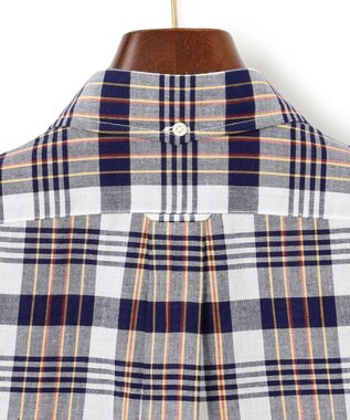 J.PRESS MEN 【KING SIZE】インディアンマドラスチェック シャツ / B.D. ネイビー系3