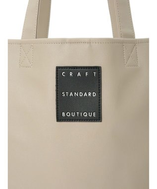 CRAFT STANDARD BOUTIQUE フェイクレザースクエアトート Gray Beige