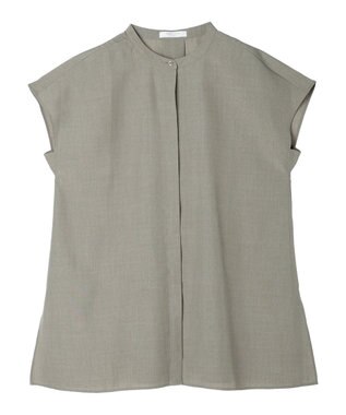 Green Parks 接触冷感　比翼ボタンチュニック Khaki