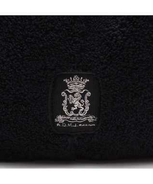 A.D.M.J. 【もこもこ】オスカー/コード刺しゅうキューブトート25cm(Dカン＋) PITCH BLACK