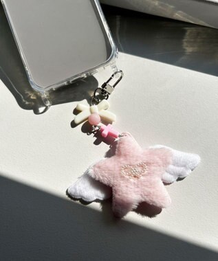 WEGO ふわふわウィングストラップキーホルダー