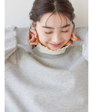 AMERICAN HOLIC ショルダーラインドロストポンチプルオーバー Gray Mixture