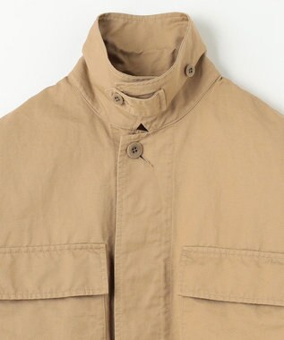 NAVE 【ReNAVE・セットアップ可/洗える】コットンリネンカルゼ ショートジャケット ベージュ系