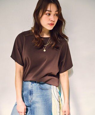 ANY プレミアムコットンコクーンプルオーバー ブラウン