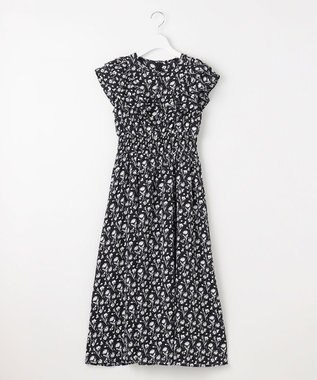 Feroux 【美人百花7月号掲載】フラワープリント ワンピース ブラック系9