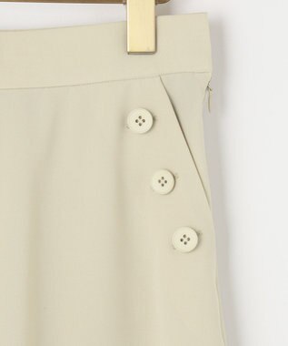 組曲 【洗える】ライトツイルストレッチセーラー パンツ グリーン系