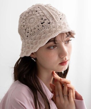 WEGO クロシェニットハット