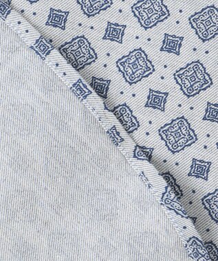 JOSEPH ABBOUD 【キングサイズ・柔らか】ファインパターンプリント シャツ サックスブルー系5