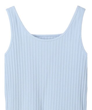 earth music&ecology ２ＷＡＹネックリブタンクトップ Sax