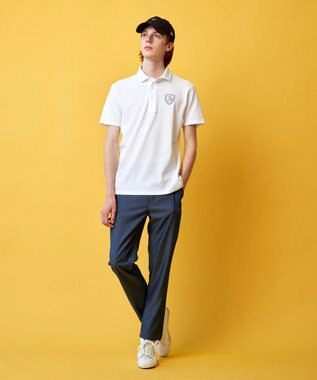 23区GOLF 【MEN】【WEB&一部店舗限定】ハニカムカノコ 半そでポロシャツ ホワイト系