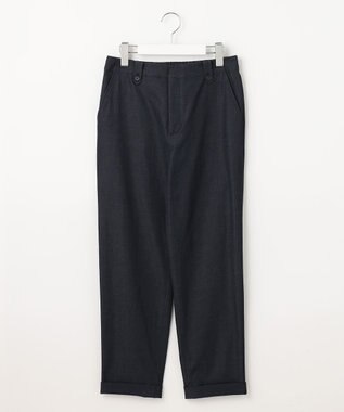 J.PRESS LADIES L 【洗える・吸水速乾】麻シェルドライ テーパード パンツ ネイビー系