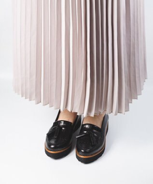 BONTRE 【BONTRE/ボントレ】厚底キルトタッセルローファー/16952-UA