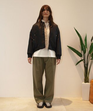 J.PRESS YORK STREET 【WOMEN】ショート MA-1 ブラック系