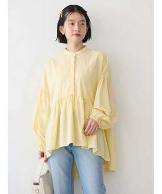 AMERICAN HOLIC サラックール／ＵＶカットティアードブラウス Light Yellow