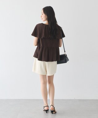 earth music&ecology カットツイルショートパンツ Ivory