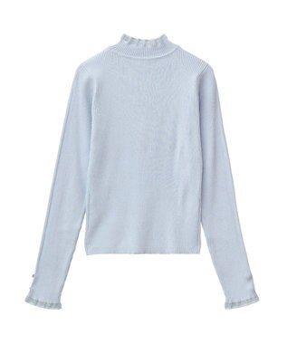 Green Parks ・ｓｗｉｎｇ　ｂｙ　シフォンフリルリブハイネック Gray