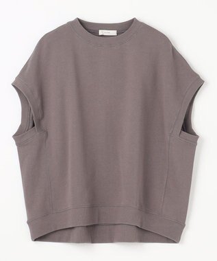 ANY 【洗濯機可】裏毛スウェットベスト モカ