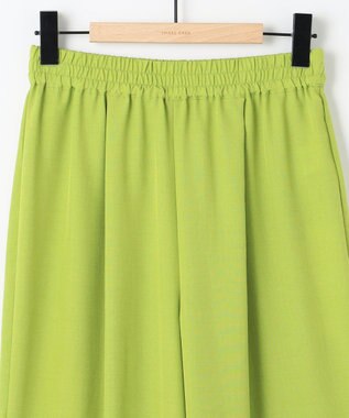 SHARE PARK LADIES ドライタッチリネンライクパンツ 黄緑系