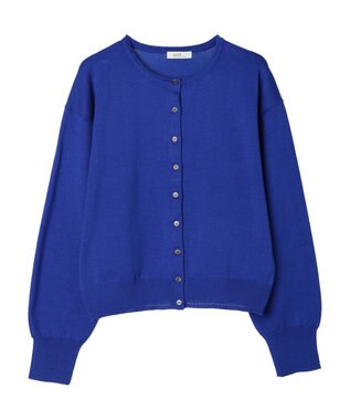 earth music&ecology ＵＶカット加工　ベーシックカーディガン Blue