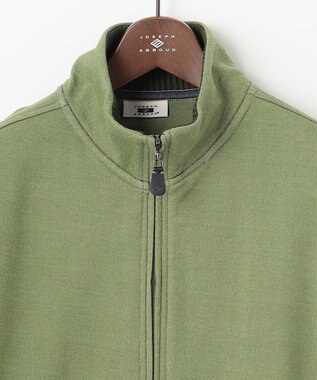 JOSEPH ABBOUD 【オーガニックコットン使用】フルZIPカラー ブルゾン 黄緑系