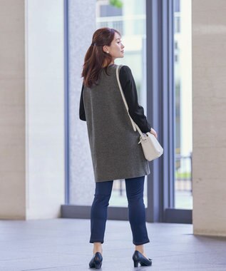 Tiaclasse 【洗える】デニムライク起毛ストレッチ ネイビー