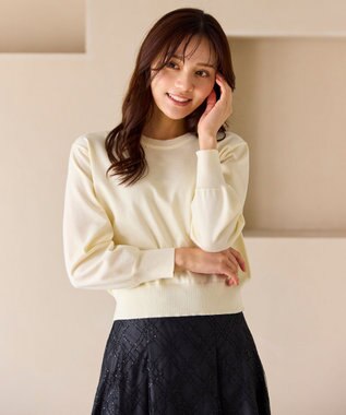 Feroux 【先行予約】美シルエットニット プルオーバー ホワイト系
