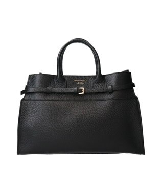 INTER-CHAUSSURES 【CHRISTIAN VILLA】レザーハンドバッグ ブラック