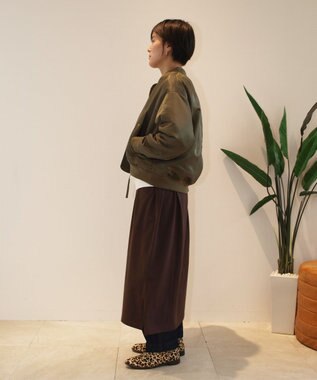 J.PRESS YORK STREET 【WOMEN】ショート MA-1 カーキ系