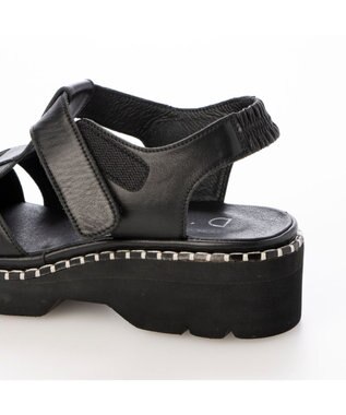 MODE ET JACOMO <D'ICI>ボリュームソールグルカサンダル ブラック