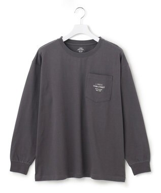 J.PRESS YORK STREET 【UNISEX】ワンポイントロゴTシャツ グレー系