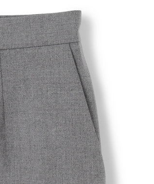 BEIGE， 【セットアップ対応・洗える】ZEPHYR / ウールライクハーフパンツ Top Gray