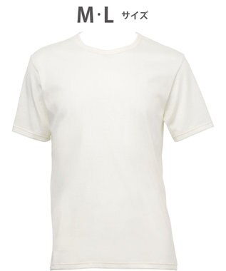 WACOAL MEN インナー　綿100％　洗濯してもやわらかさ続く　毛玉になりにくい　3分袖　クルーネック　/ワコールメン　WL5023 ホワイト