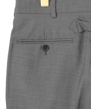 J.PRESS MEN 【J.PRESS ORIGINALS】PEPPIN MERINO TROPICAL PIPED STEM TROUSERS / JAPAN MADE ライトグレー系