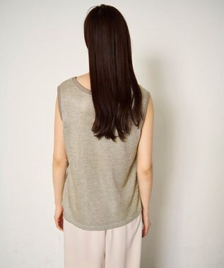 GRACE CONTINENTAL ラメカットトップ ゴールド