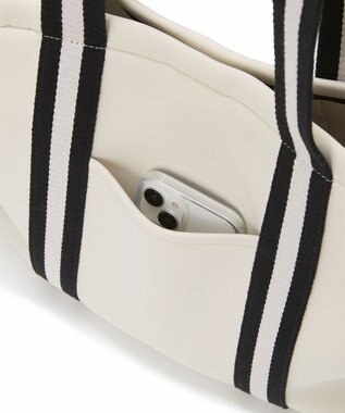 TOPKAPI 【新色追加】【TREASURE TOPKAPI】ネオプレン フロントポケット 2way トートバッグ クリーム