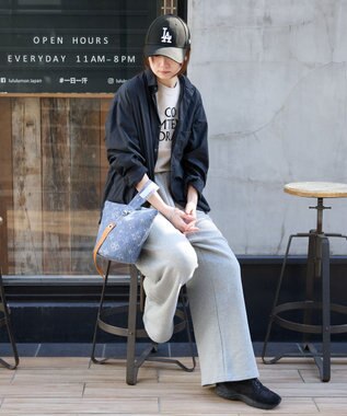 russet デニムジャガード丸底2WAYワンショルダーバッグ(CE-1686) Indigo