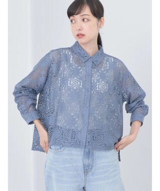 earth music&ecology レースショートシャツ